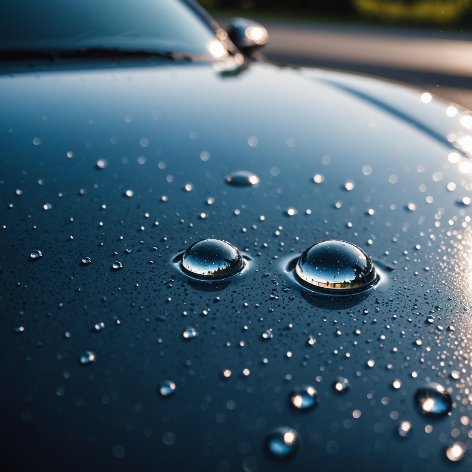 Ceramic coating being carefully applied to vehicle paintwork at Korsgate