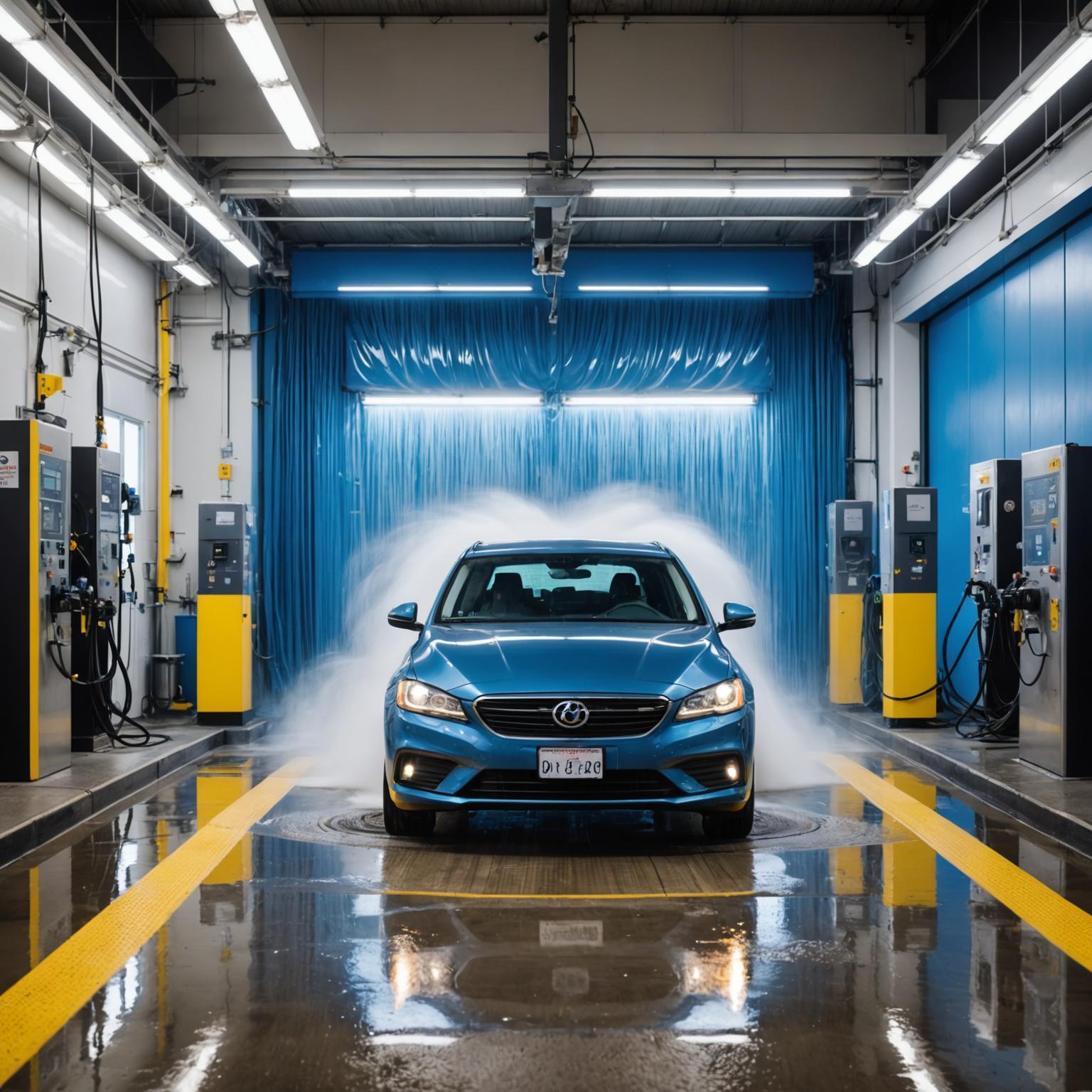 Professional car wash timing and process